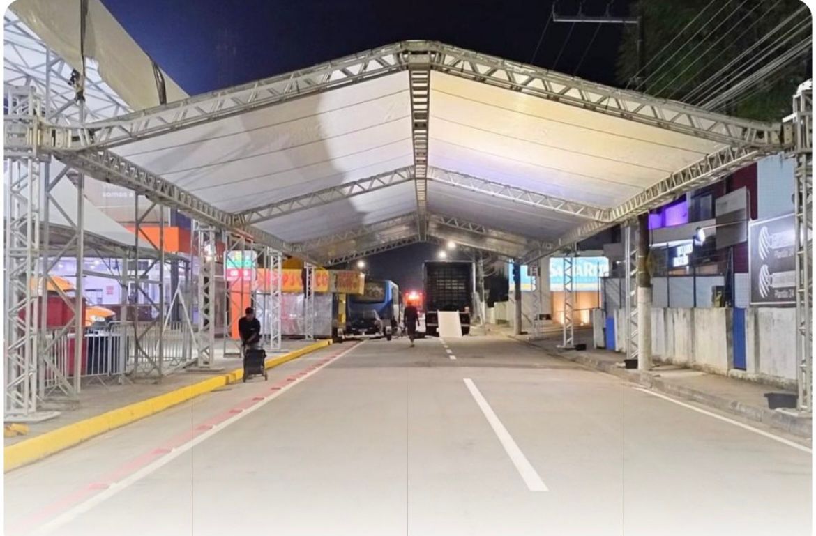 Pavilhão Q30 montado em evento